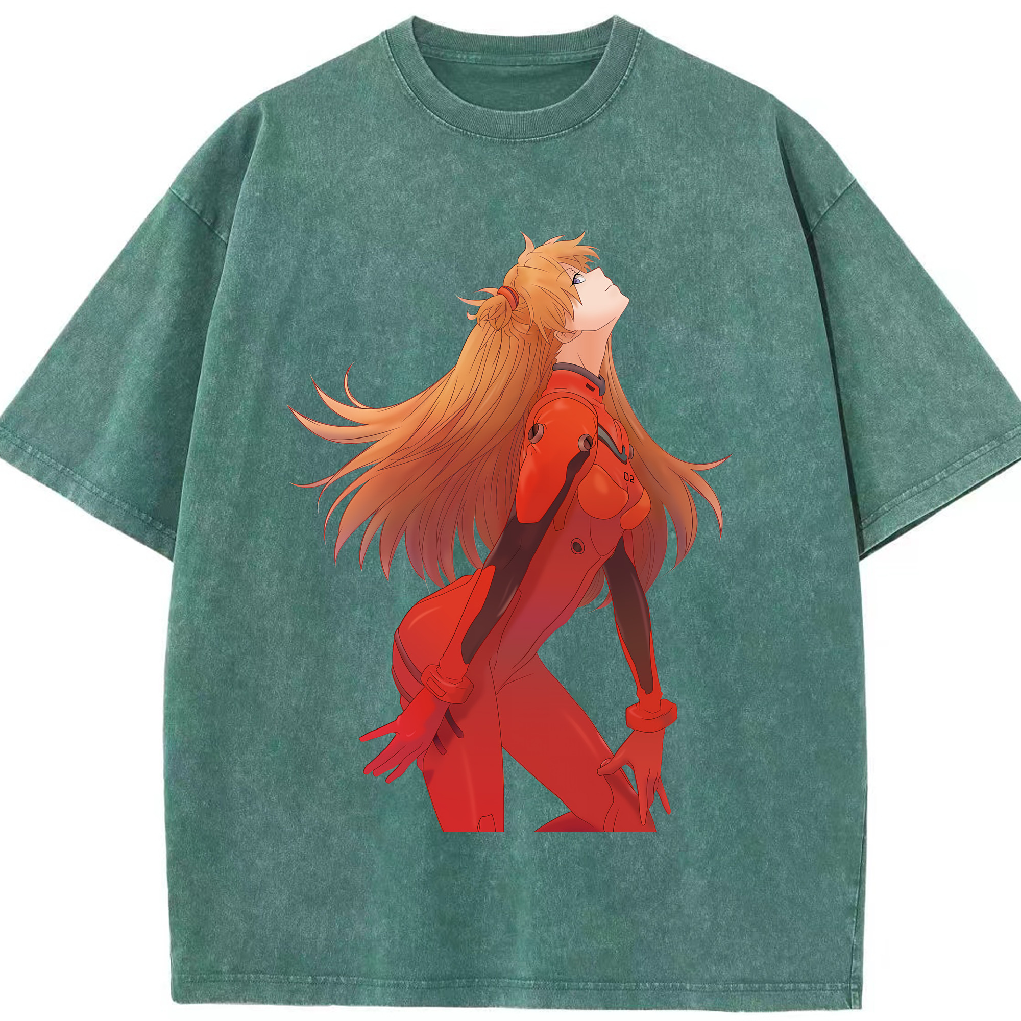 （画像用） EVA 新世紀エヴァンゲリオン 綿100% ヴィンテージ風 半袖Tシャツ（フロントプリント）